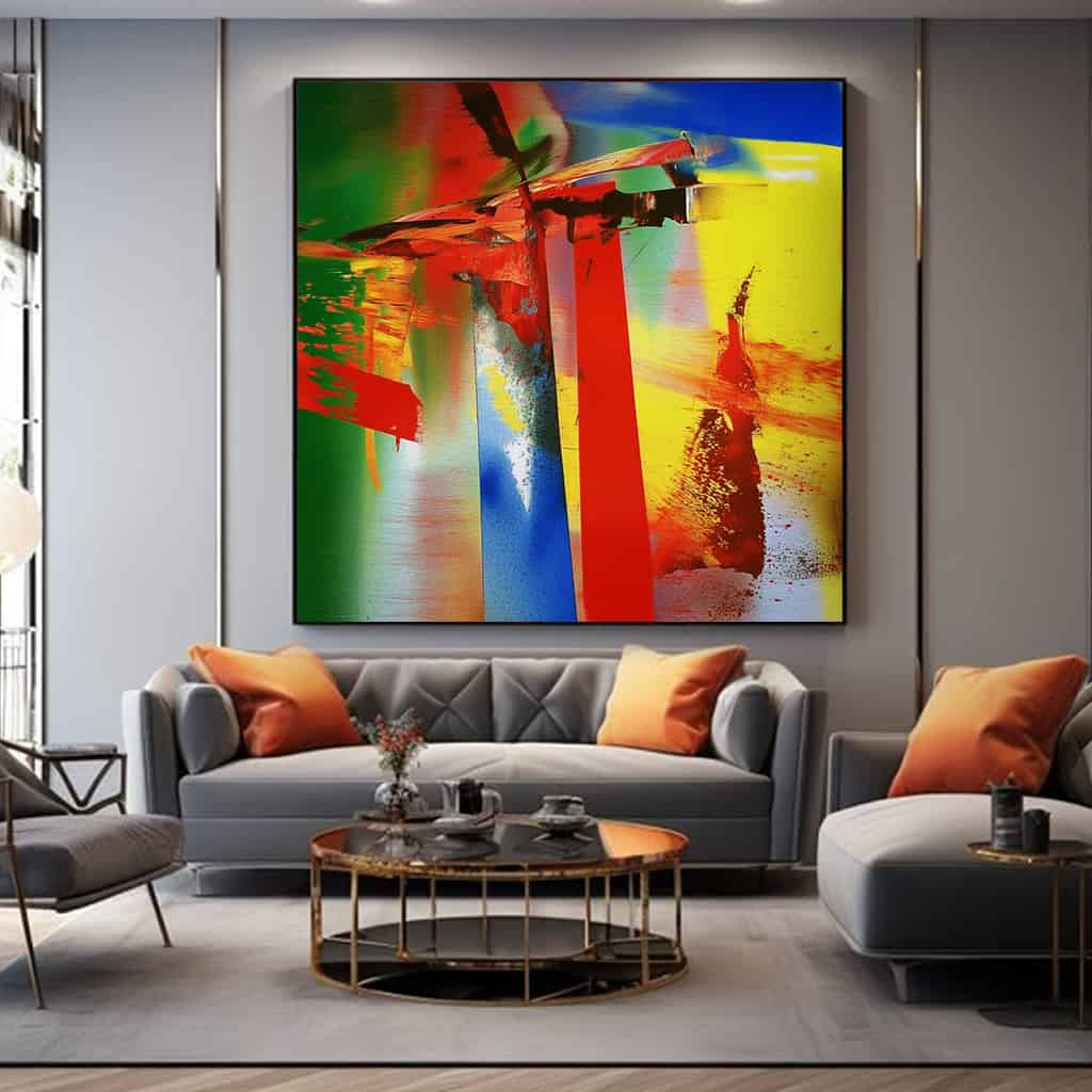 ABSTRACT ART "SYNTHETIC COLLISION"