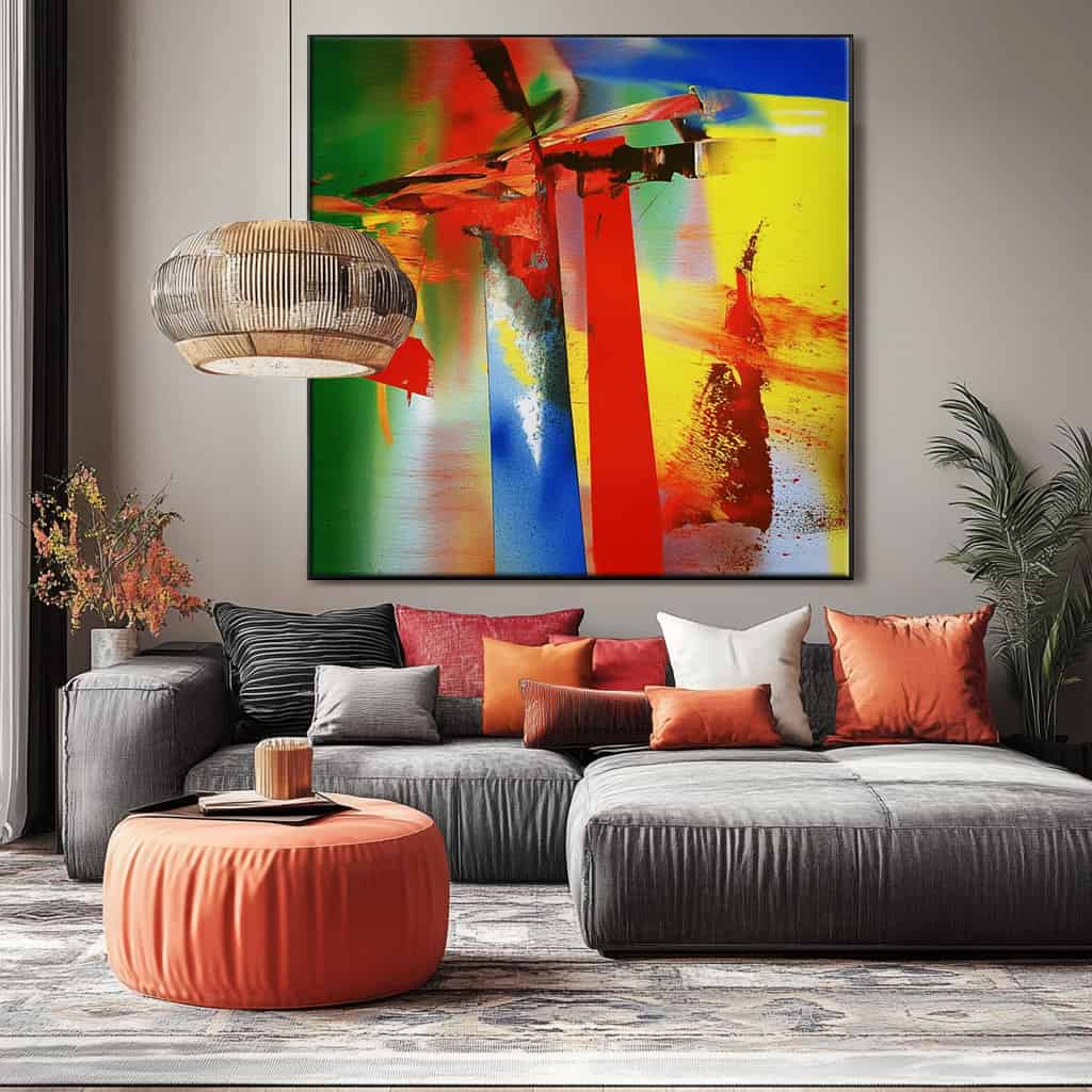 ABSTRACT ART "SYNTHETIC COLLISION"