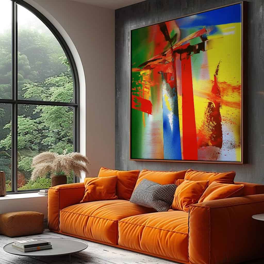 ABSTRACT ART "SYNTHETIC COLLISION"
