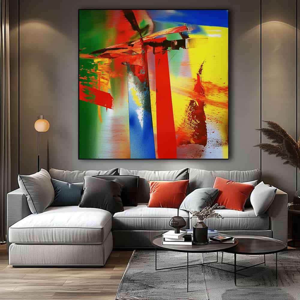 ABSTRACT ART "SYNTHETIC COLLISION"