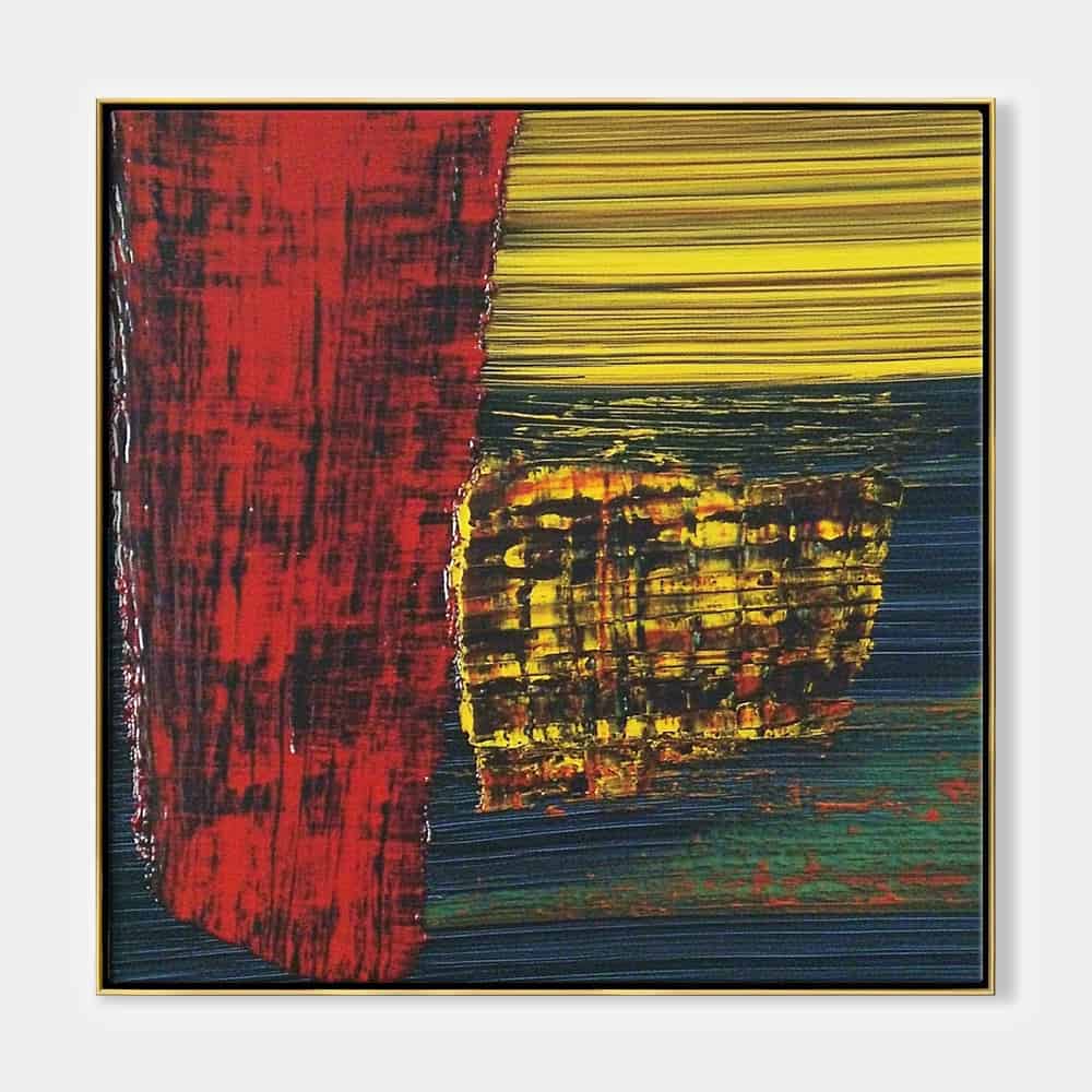 ABSTRACT ART "THE BURNING CITADEL"