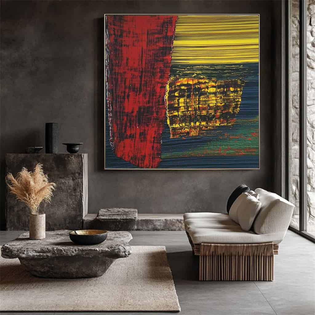 ABSTRACT ART "THE BURNING CITADEL"