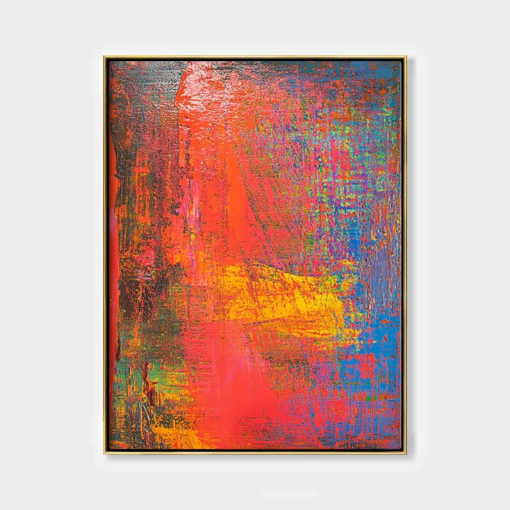 COLOR ABSTRACT ART "PRIMAL CLASH"