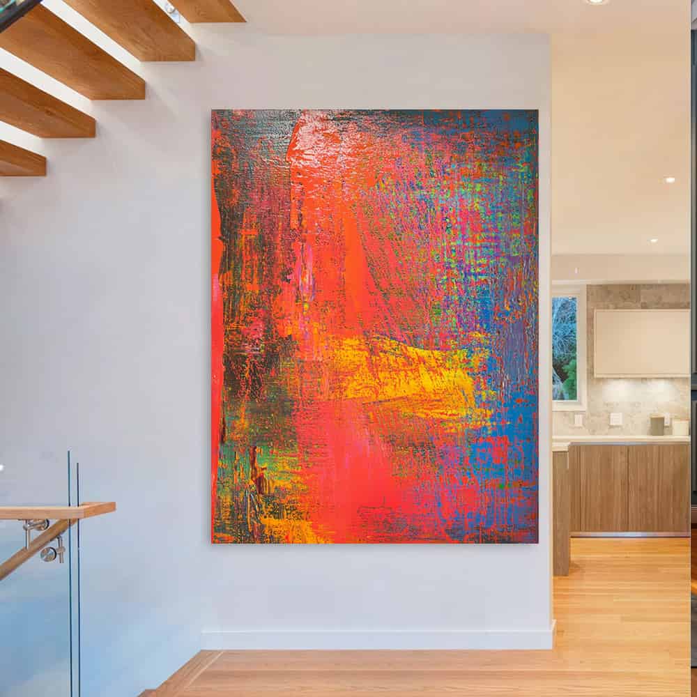 COLOR ABSTRACT ART "PRIMAL CLASH"