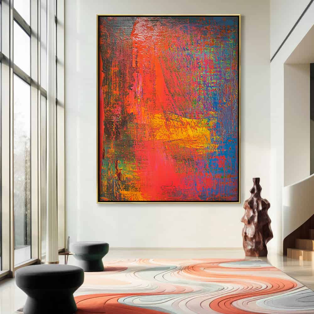 COLOR ABSTRACT ART "PRIMAL CLASH"