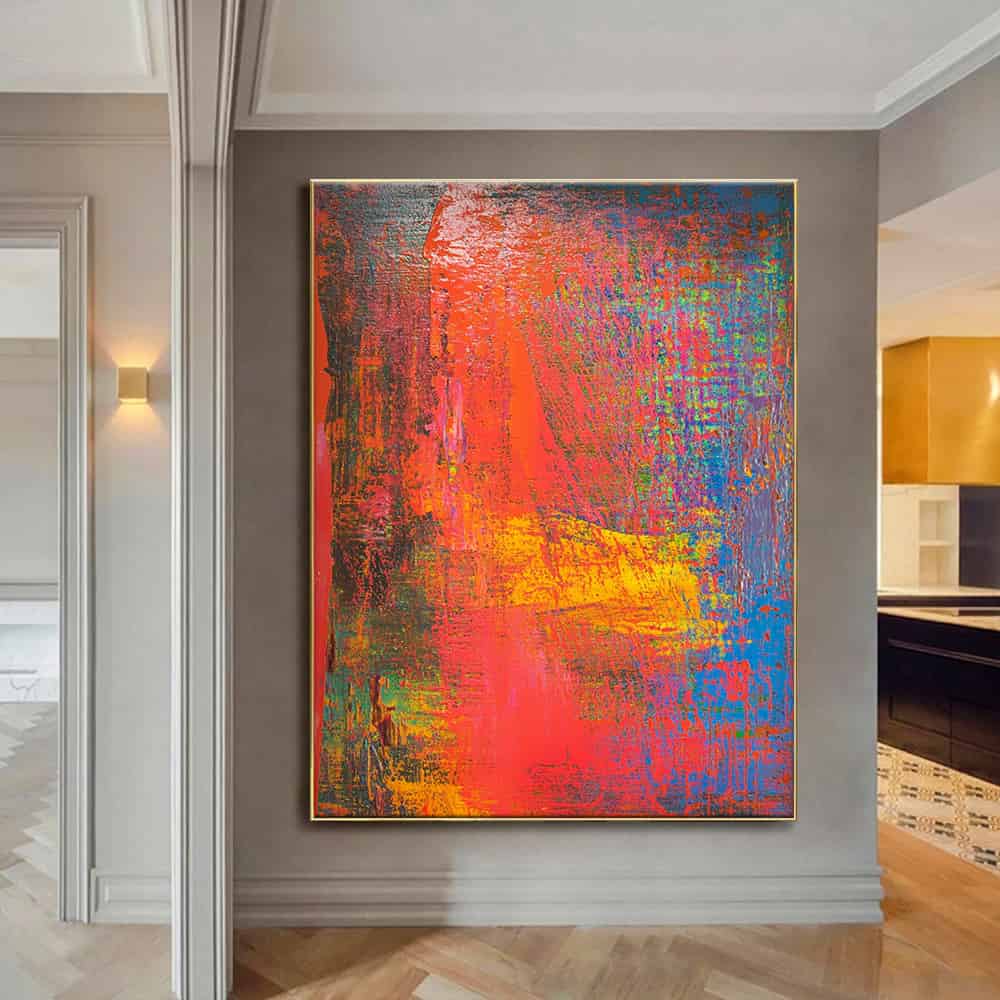COLOR ABSTRACT ART "PRIMAL CLASH"