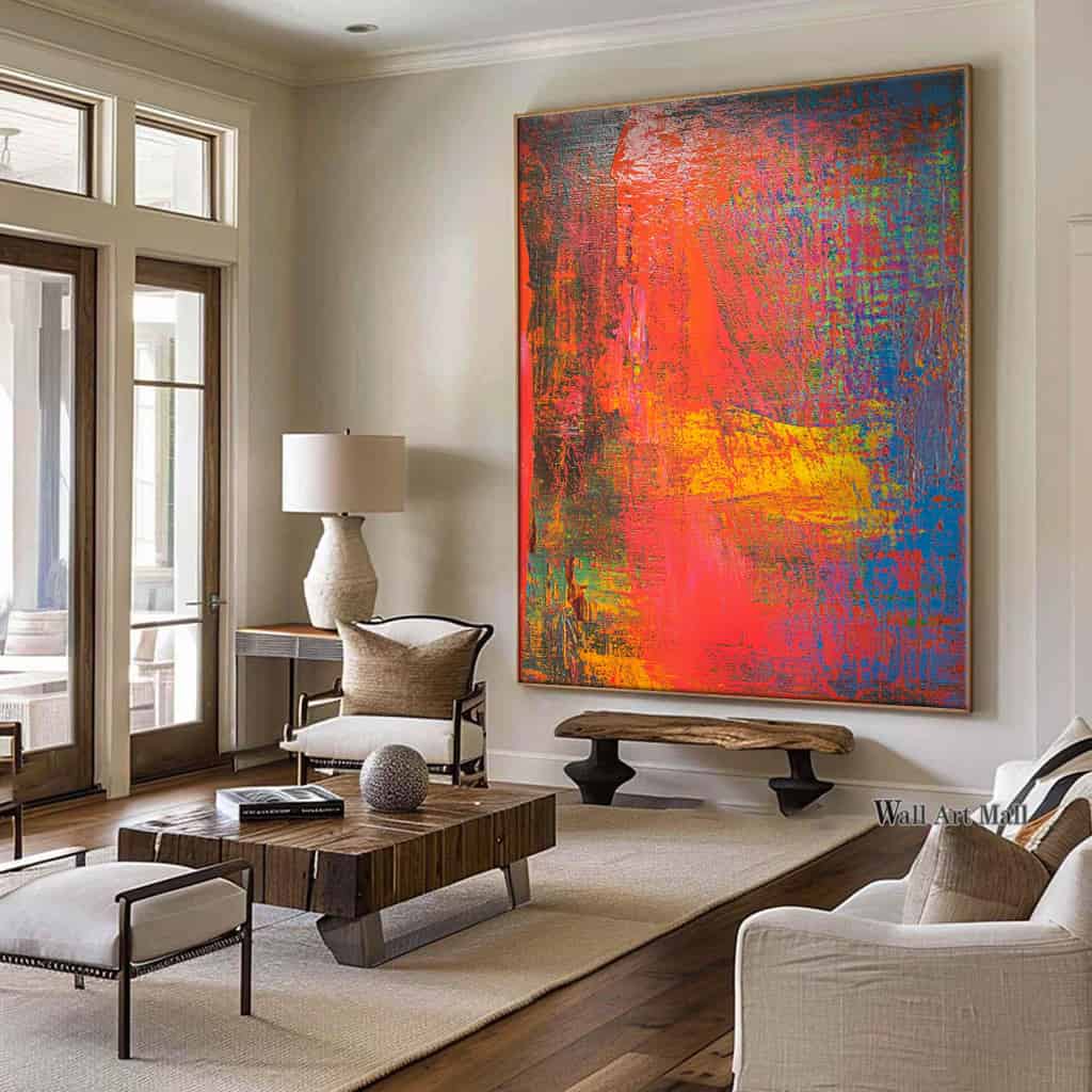 COLOR ABSTRACT ART "PRIMAL CLASH"