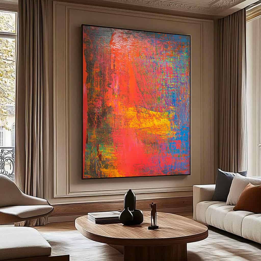 COLOR ABSTRACT ART "PRIMAL CLASH"