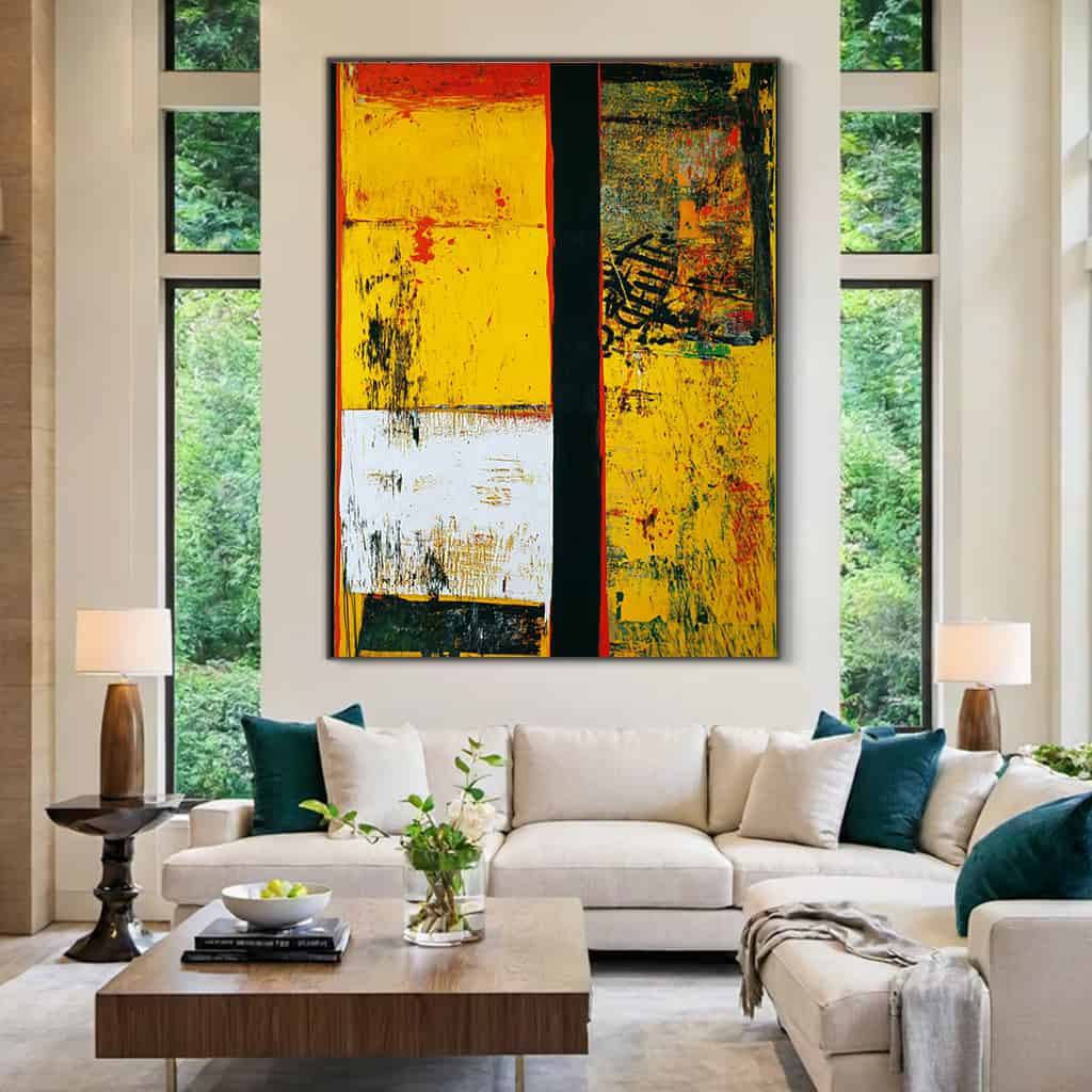 ABSTRACT ART "URBAN DIVIDE"