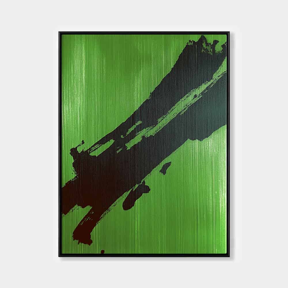 ABSTRACT ART "VERIDIAN STRIKE"