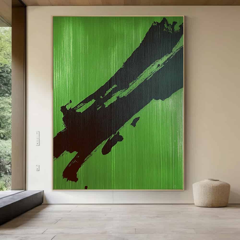 ABSTRACT ART "VERIDIAN STRIKE"