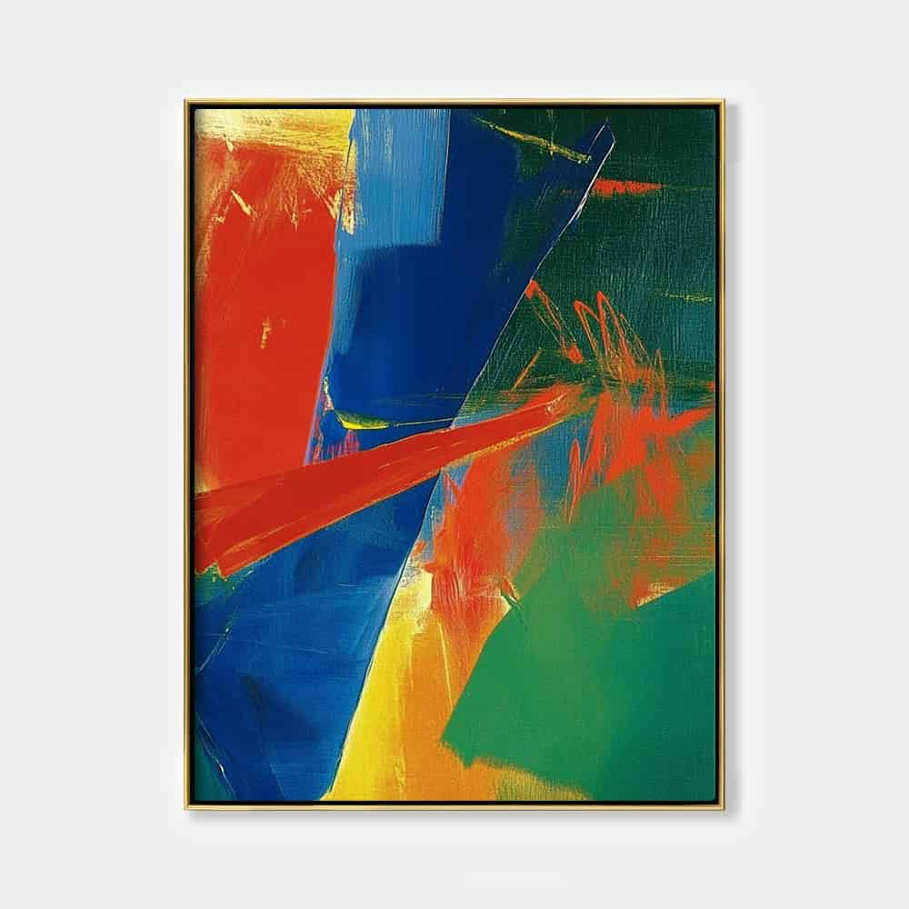 COLOR ABSTRACT ART "PRIMAL CLASH"