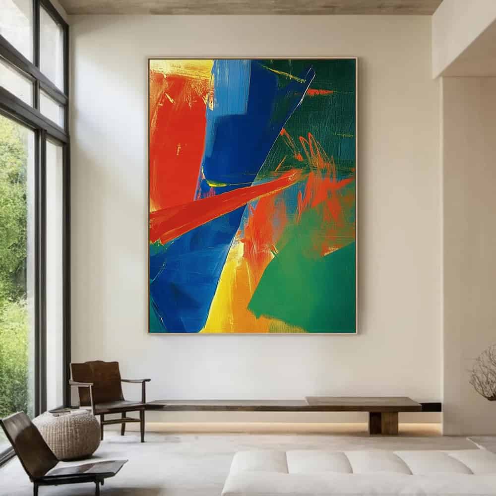 COLOR ABSTRACT ART "PRIMAL CLASH"
