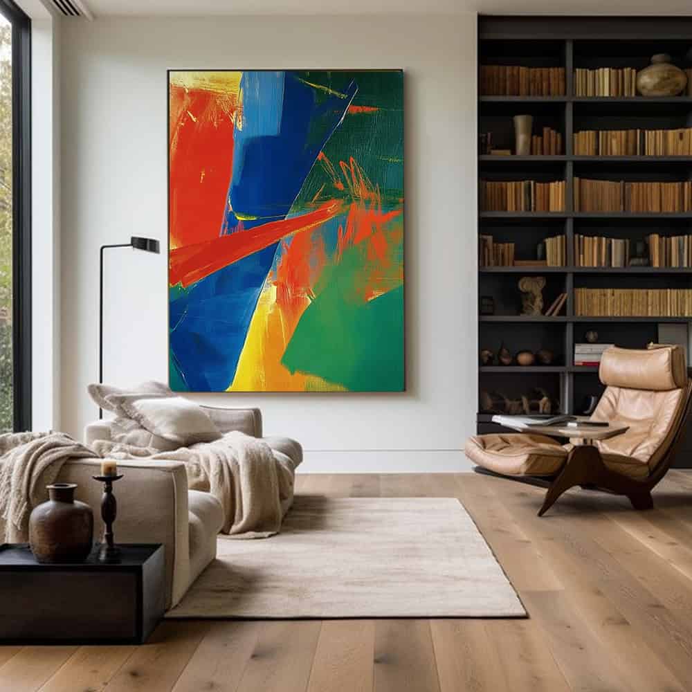COLOR ABSTRACT ART "PRIMAL CLASH"