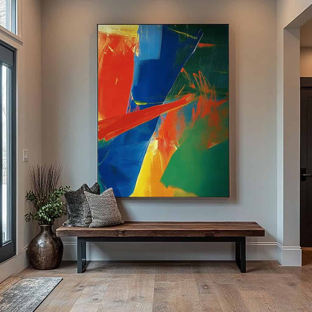 COLOR ABSTRACT ART "PRIMAL CLASH"
