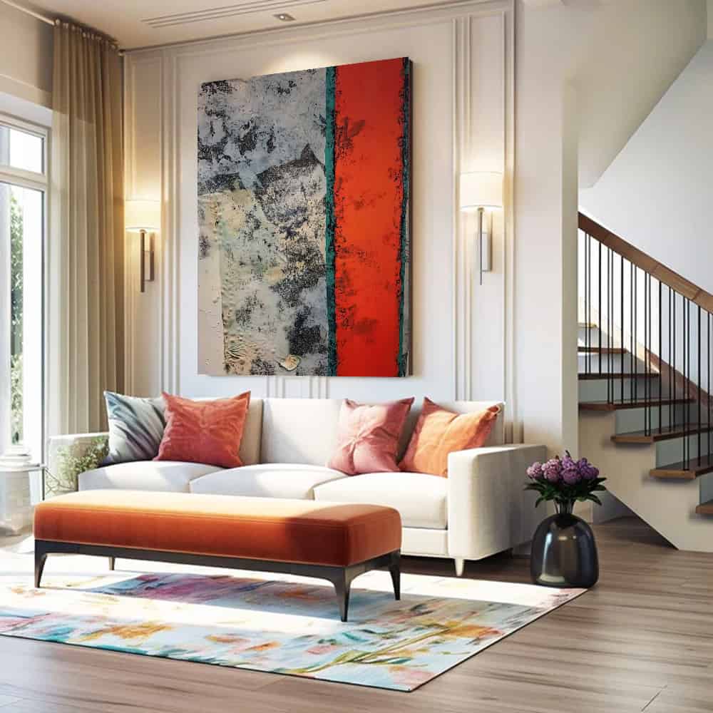 ABSTRACT ART "VOLCANIC SEAM"
