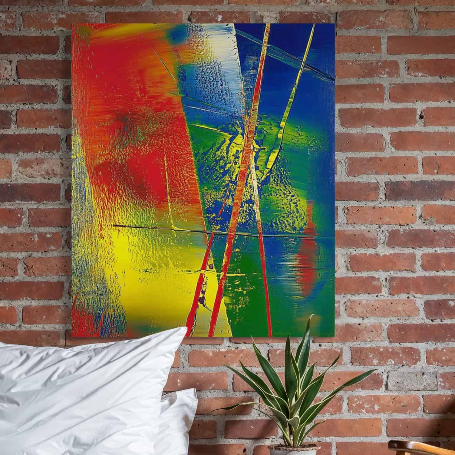 ABSTRACT COLOR FIELD PAINTING: "COLOR HARMONY"