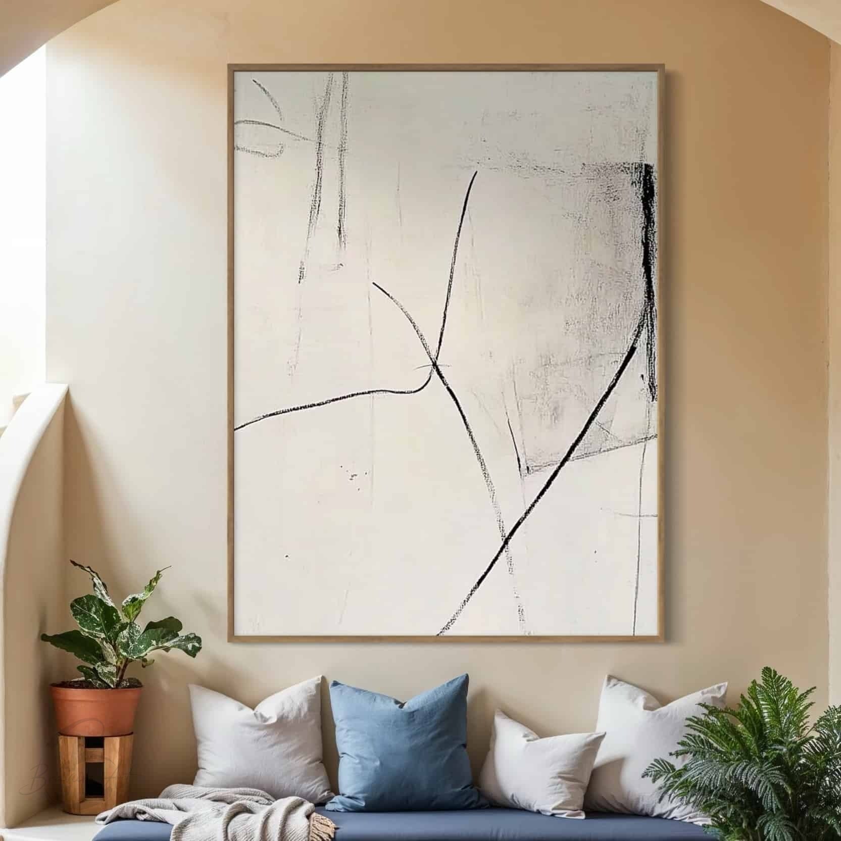 WABI SABI WALL ART "SERENE LINES"