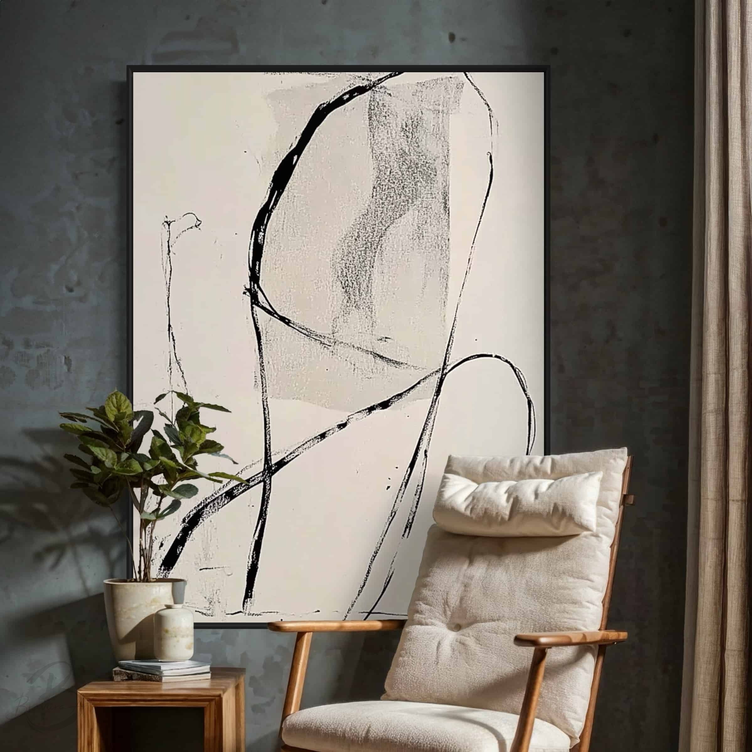 GEOMETRIC ART "UNWINDING LINES"