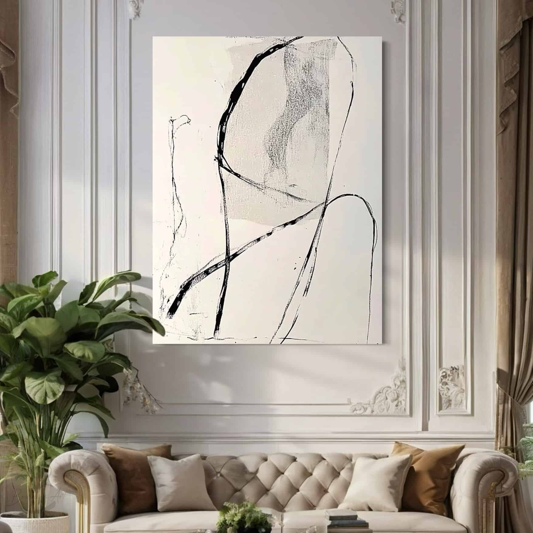 GEOMETRIC ART "UNWINDING LINES"