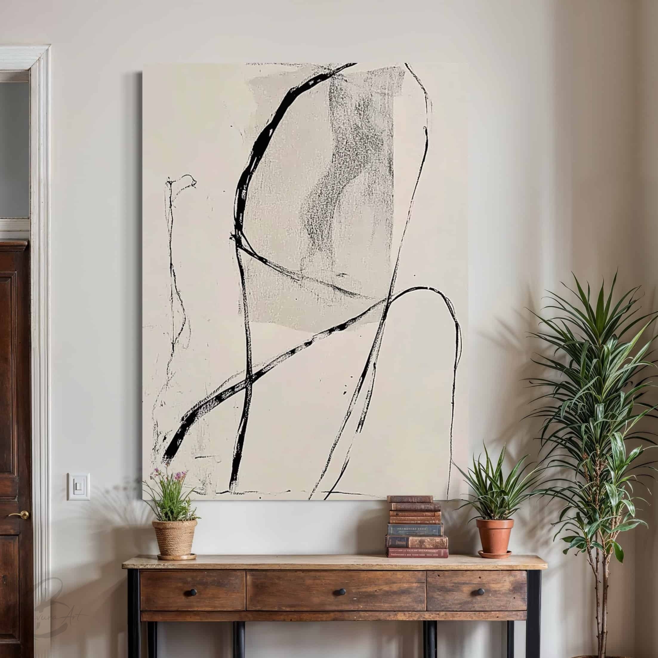 GEOMETRIC ART "UNWINDING LINES"