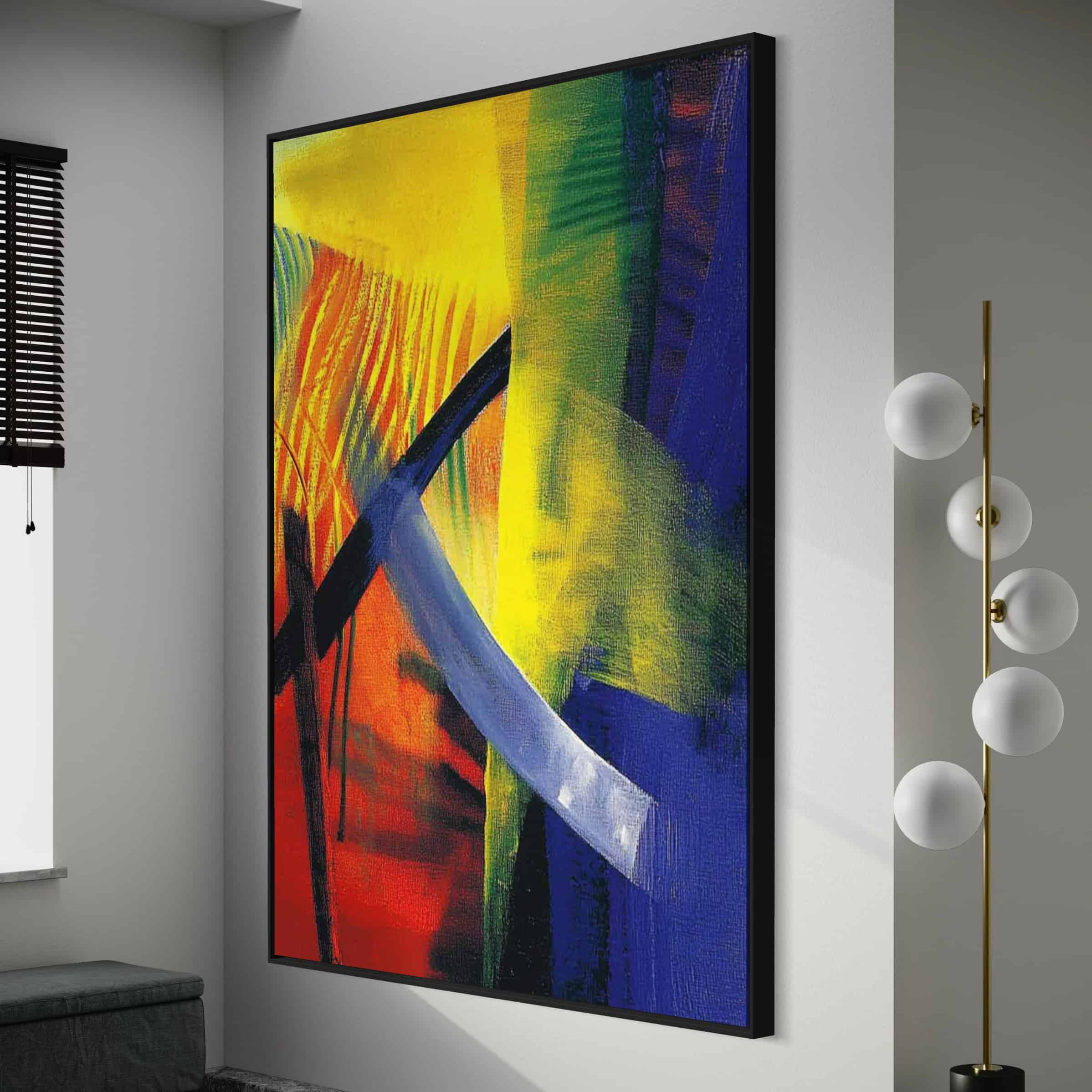 ABSTRACT EXPRESSIONIST PAINTING: "COSMIC DANCE"