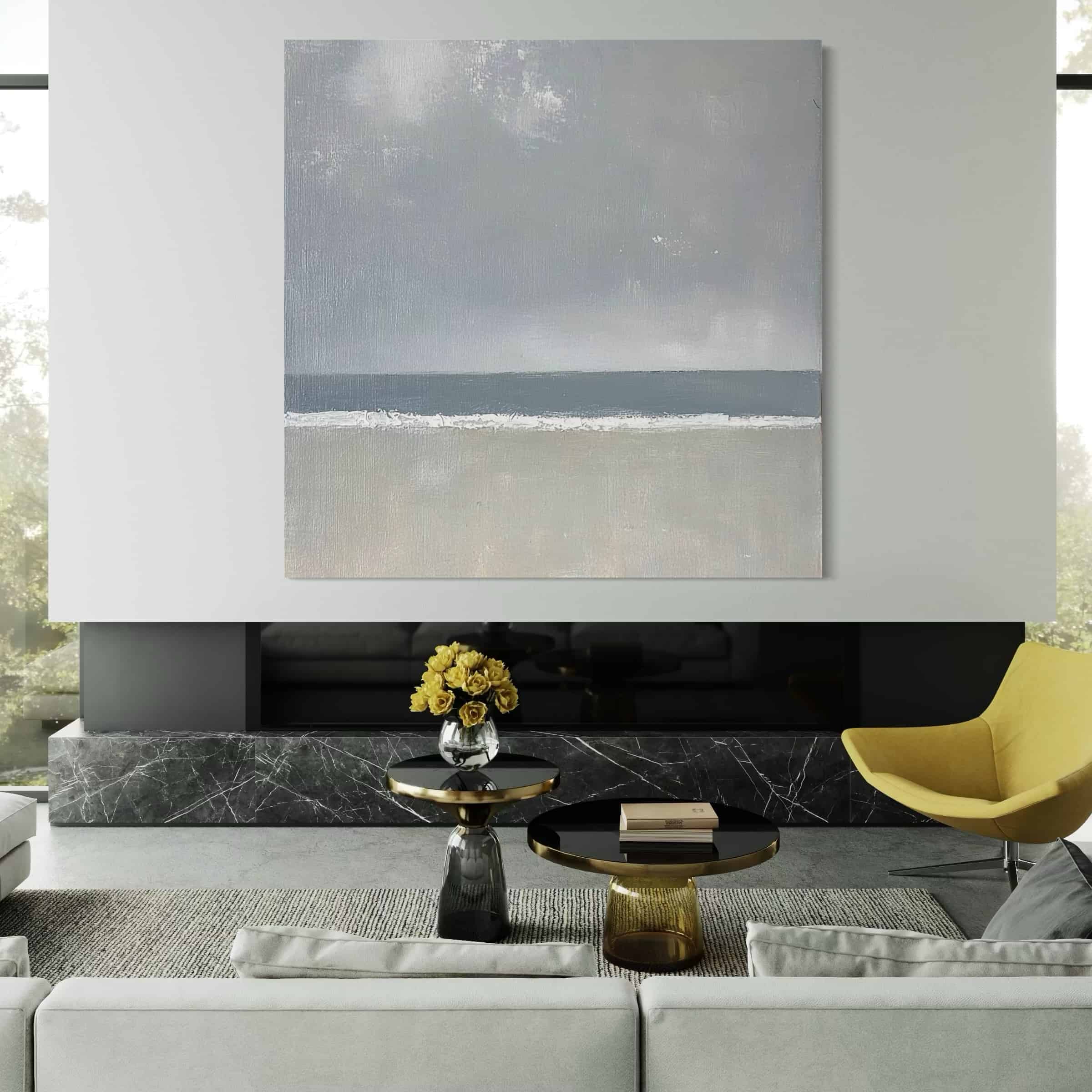 MINIMALIST ART "SILVER LINING"