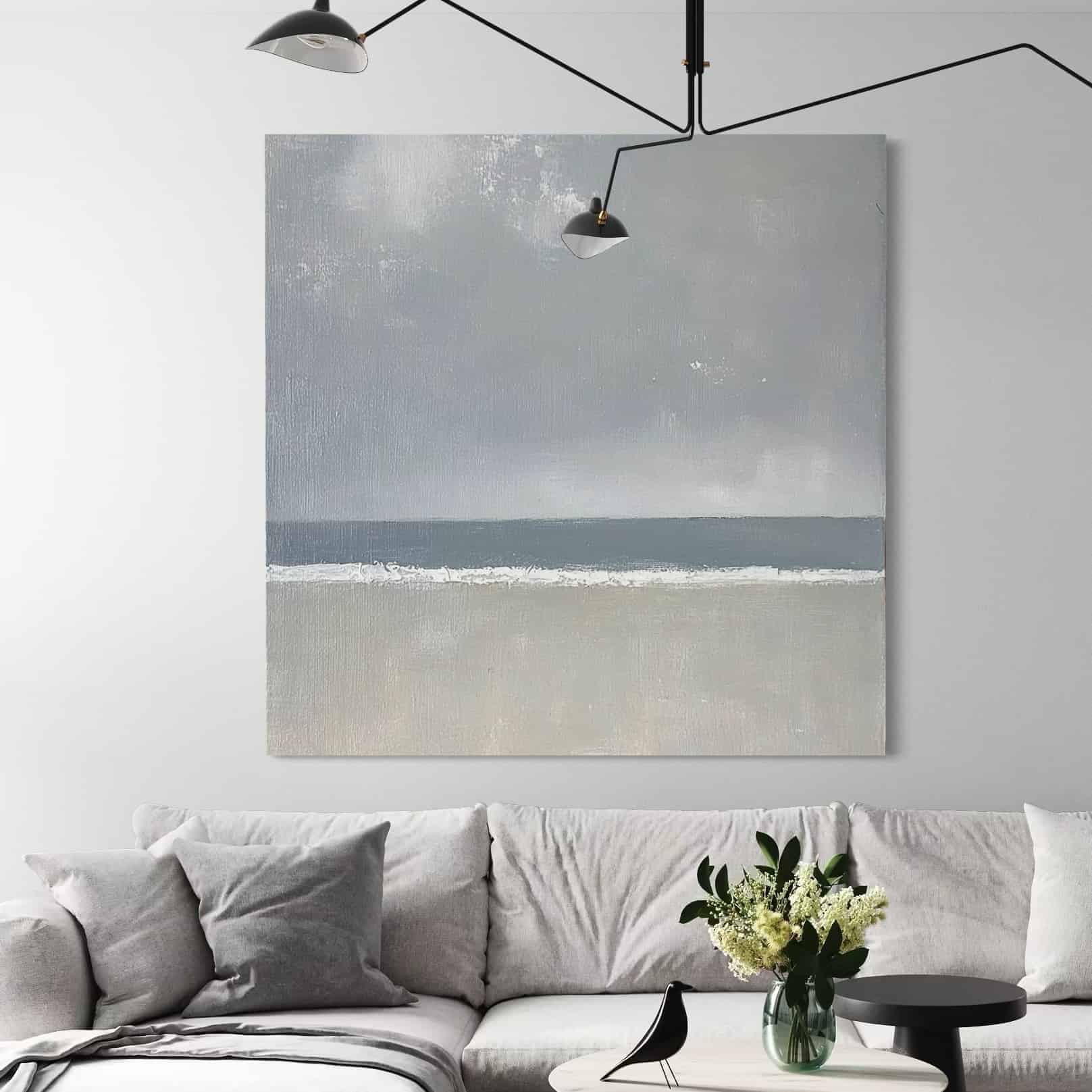 MINIMALIST ART "SILVER LINING"