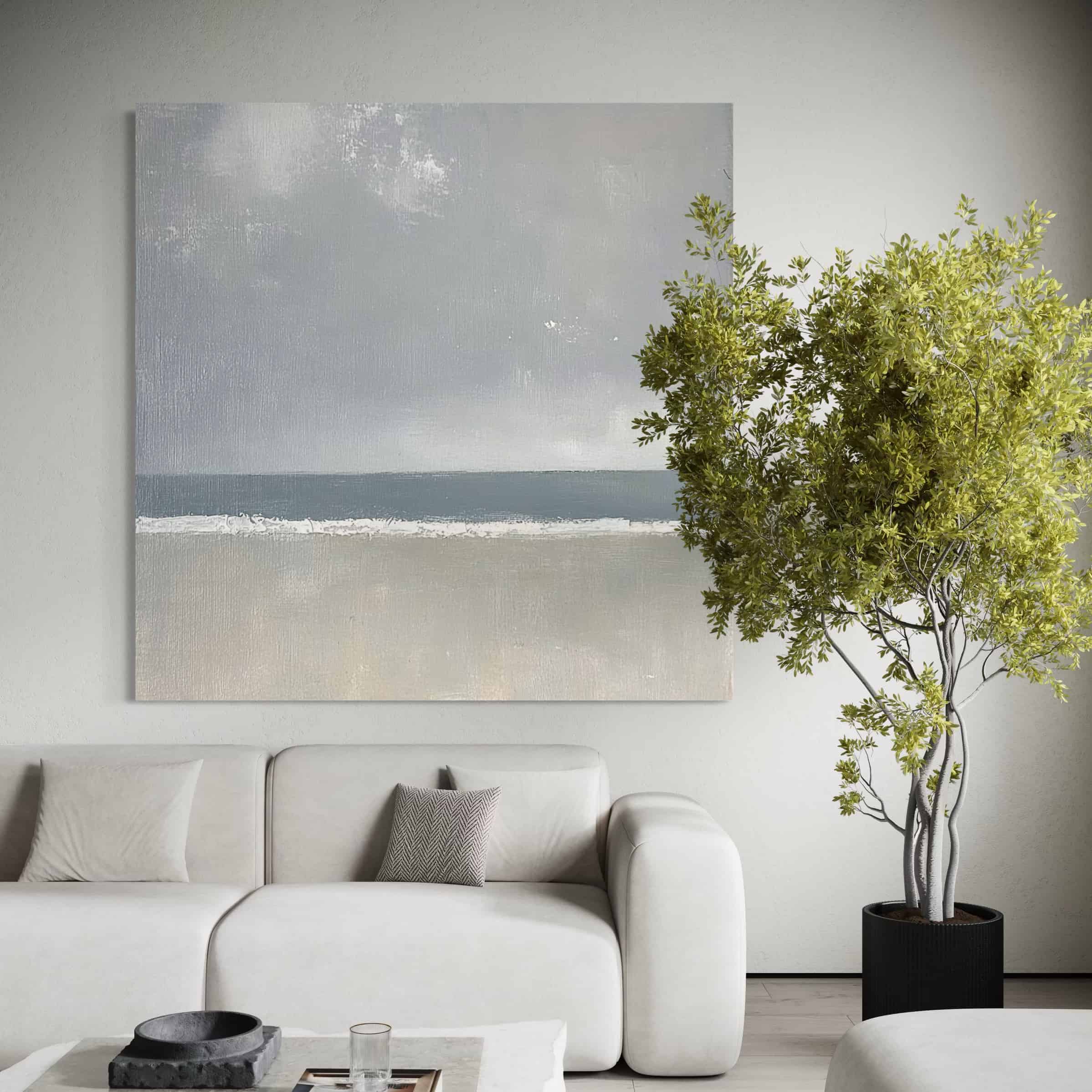 MINIMALIST ART "SILVER LINING"