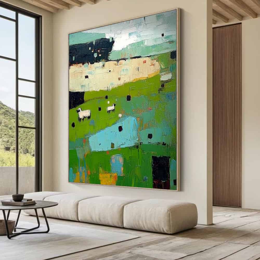 ANIMAL ART "HILLSIDE FLOCK"