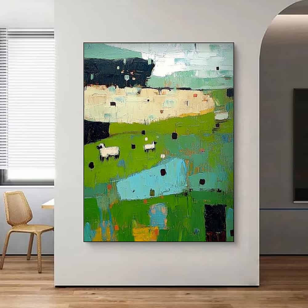 ANIMAL ART "HILLSIDE FLOCK"