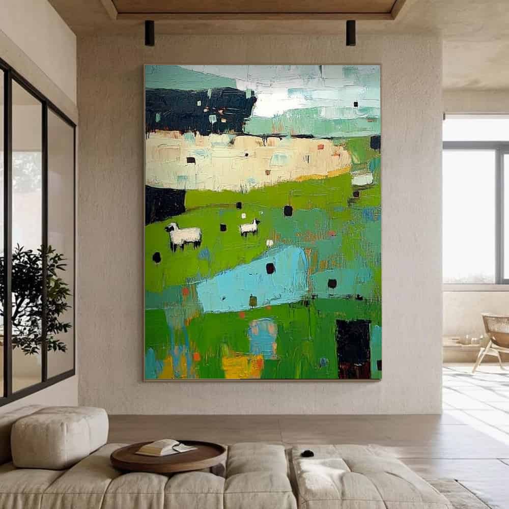 ANIMAL ART "HILLSIDE FLOCK"