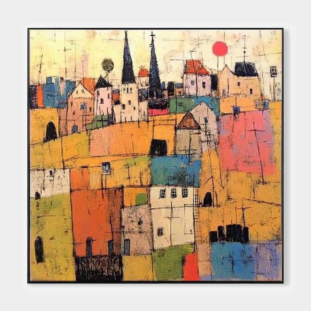 ARCHITECTURE ART "HILLSIDE MOSAIC"