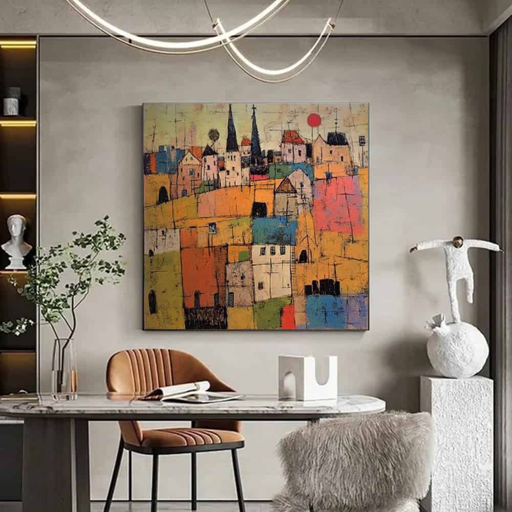 ARCHITECTURE ART "HILLSIDE MOSAIC"