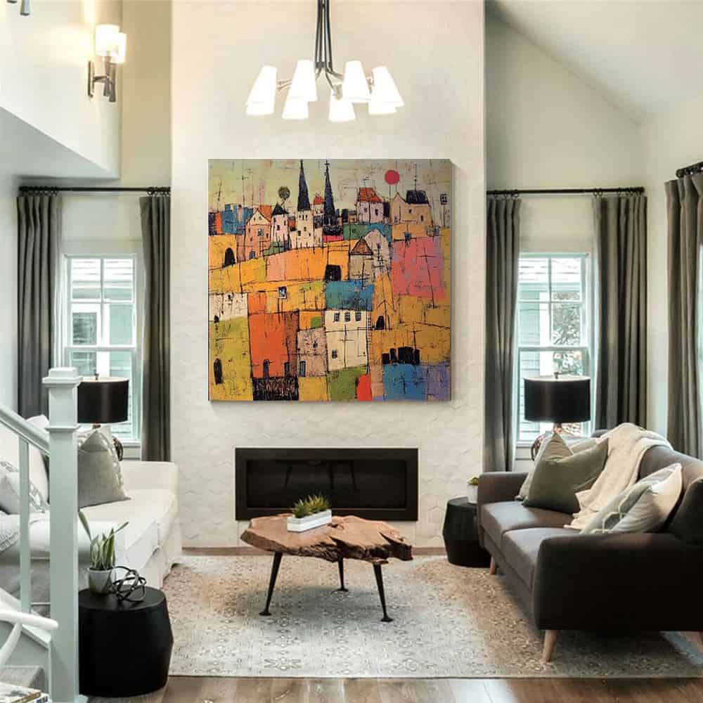 ARCHITECTURE ART "HILLSIDE MOSAIC"