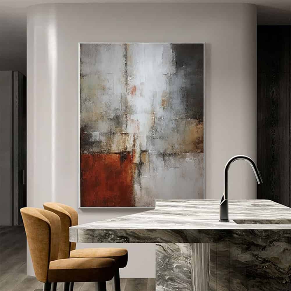 ARCHITECTURE ART "RUSTED CORNERSTONE"