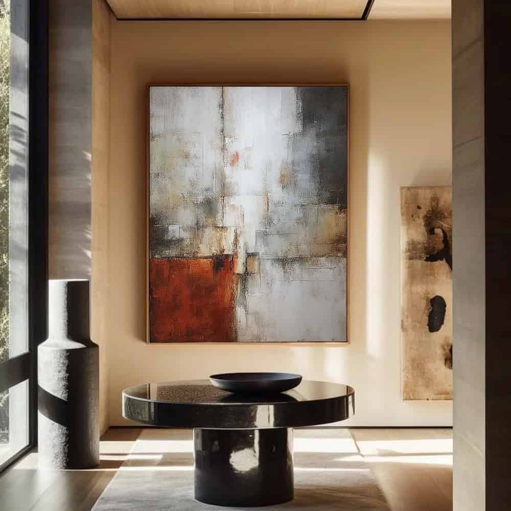 ARCHITECTURE ART "RUSTED CORNERSTONE"