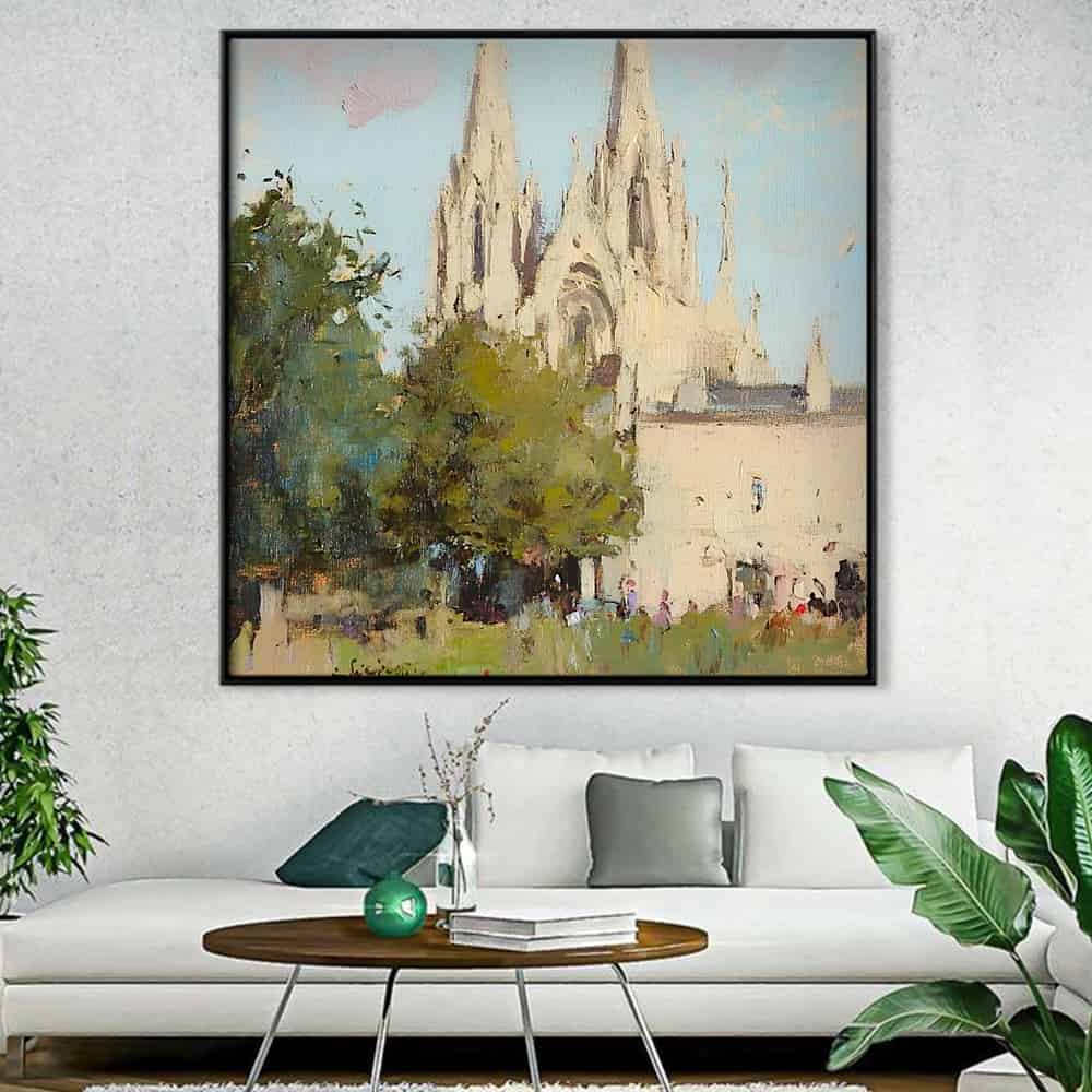 ARCHITECTURE ART "SUNDAY SPIRES"