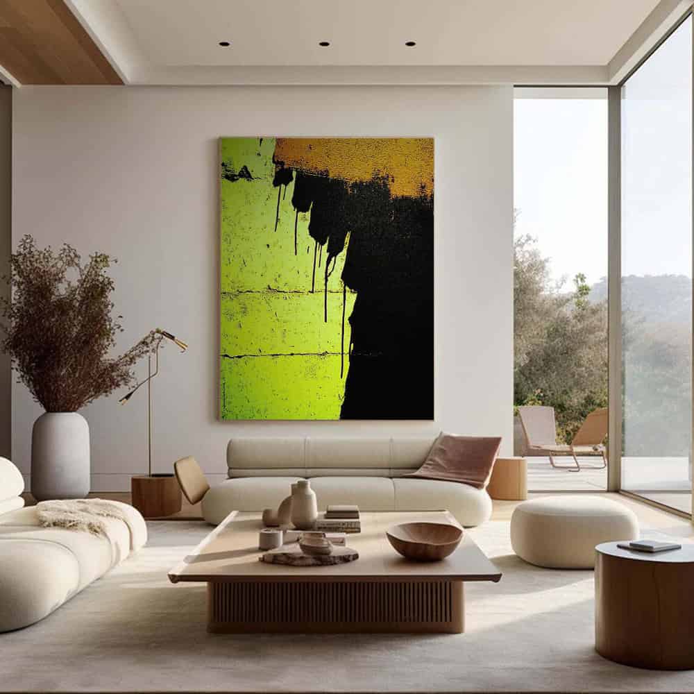 BLACK TEXTURED ART "ACID ETCHING"