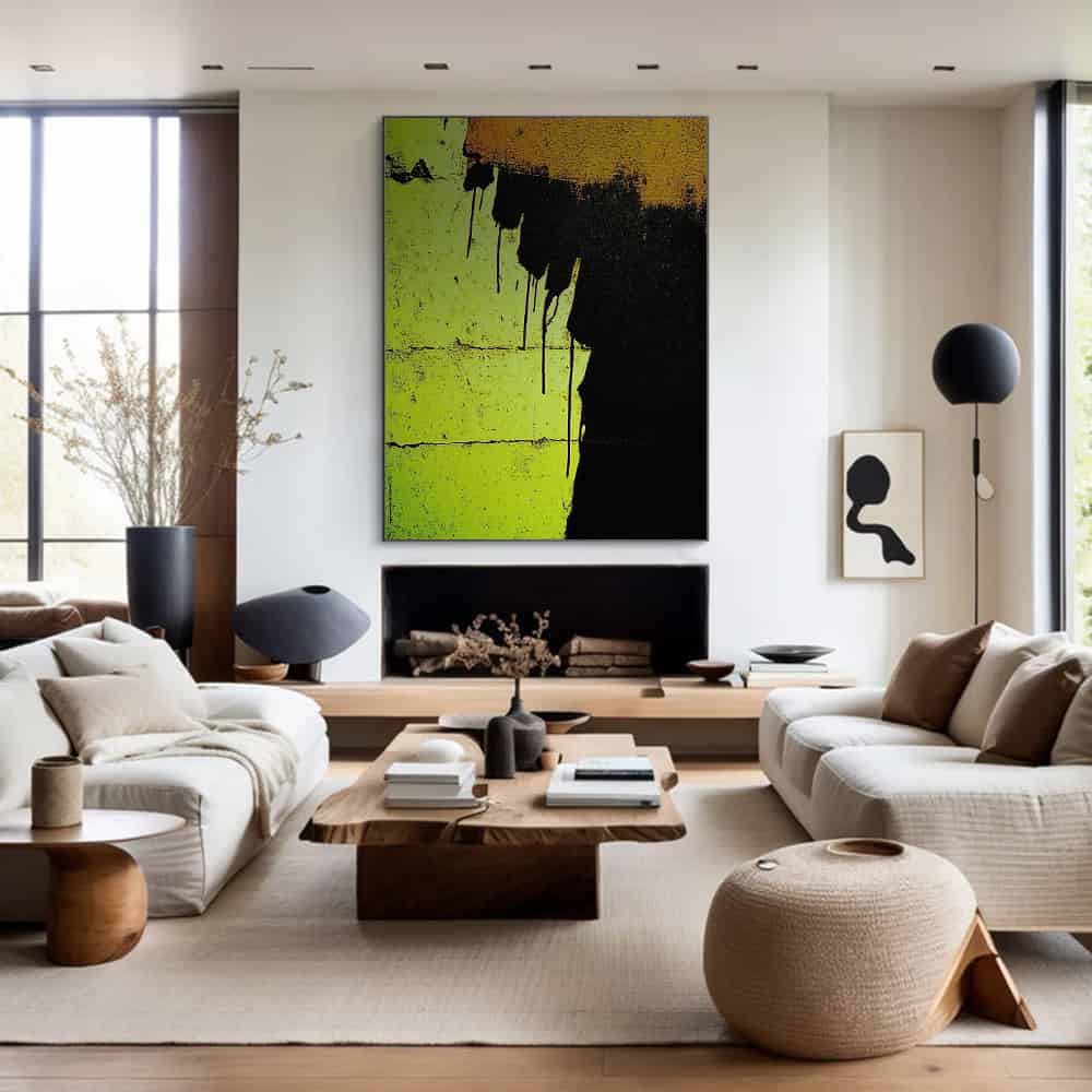 BLACK TEXTURED ART "ACID ETCHING"
