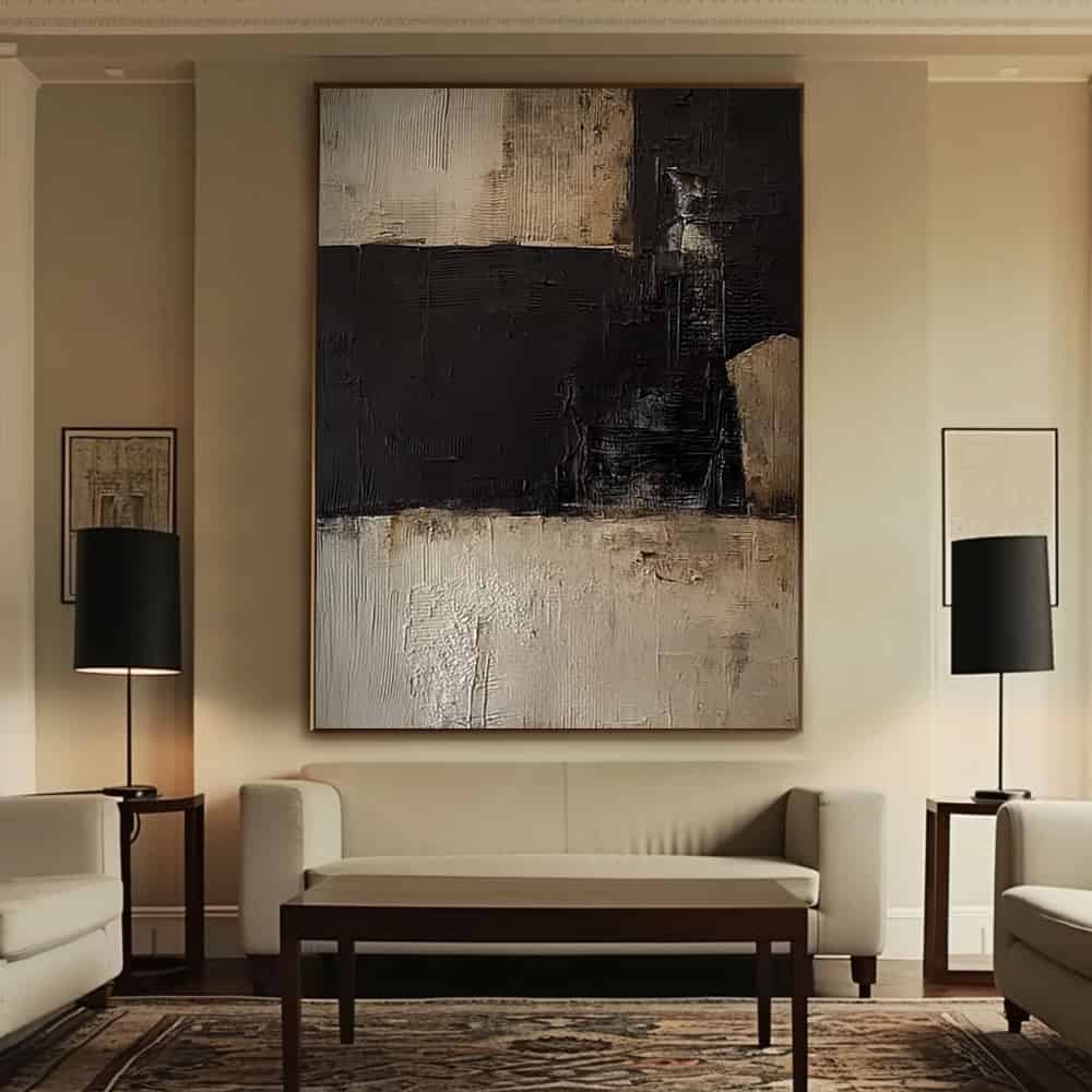 BLACK TEXTURED ART "BASTION OF SHADOWS"