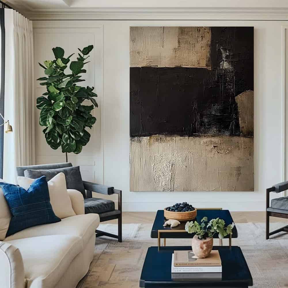 BLACK TEXTURED ART "BASTION OF SHADOWS"