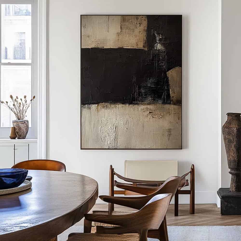 BLACK TEXTURED ART "BASTION OF SHADOWS"