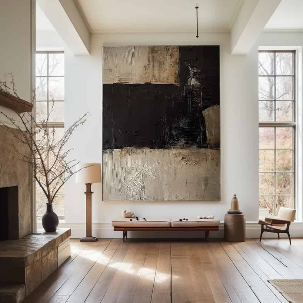 BLACK TEXTURED ART "BASTION OF SHADOWS"