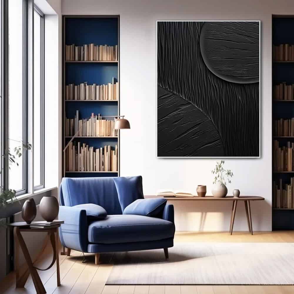 BLACK TEXTURED ART "SONIC SPHERES"