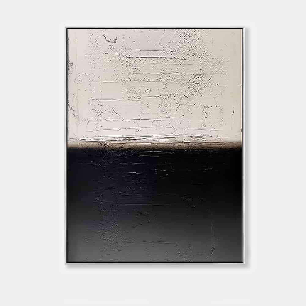 BLACK TEXTURED ART "THE ABYSS"