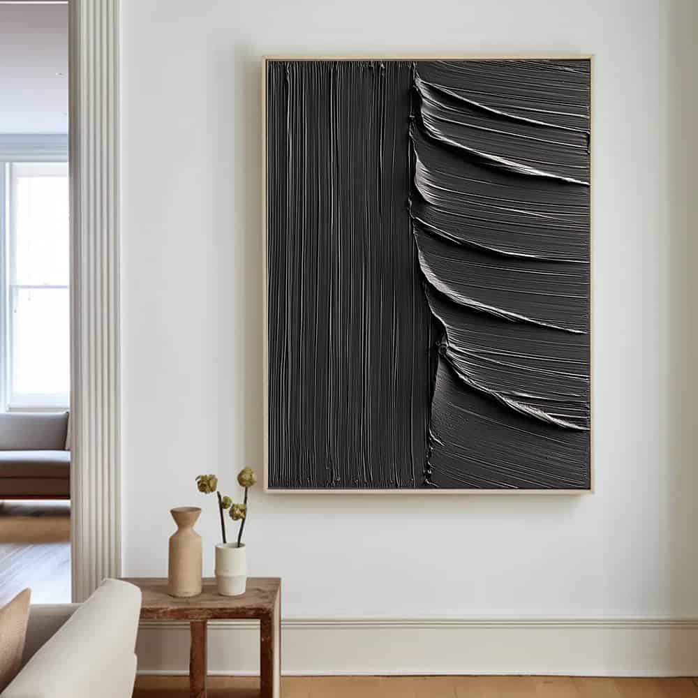 BLACK TEXTURED ART "UNVEILING"