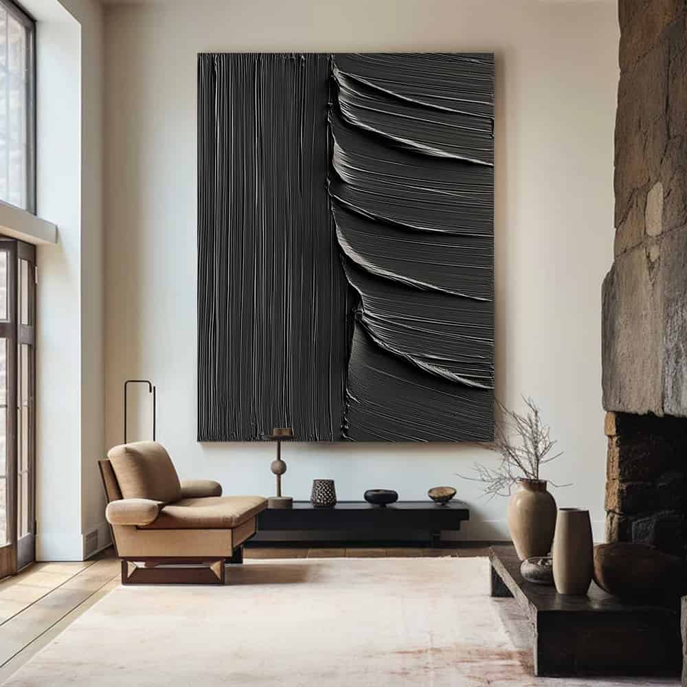 BLACK TEXTURED ART "UNVEILING"