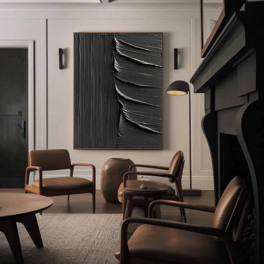 BLACK TEXTURED ART "UNVEILING"