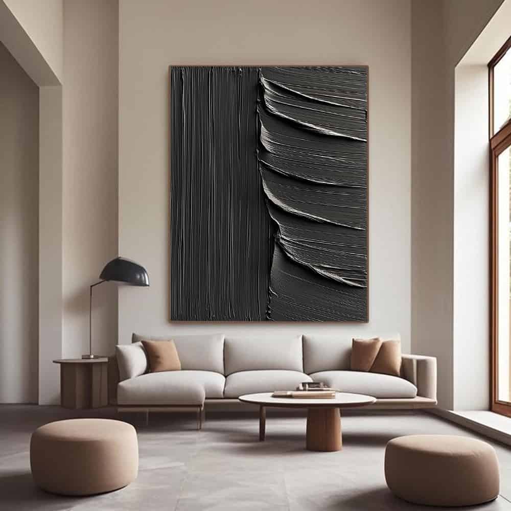 BLACK TEXTURED ART "UNVEILING"